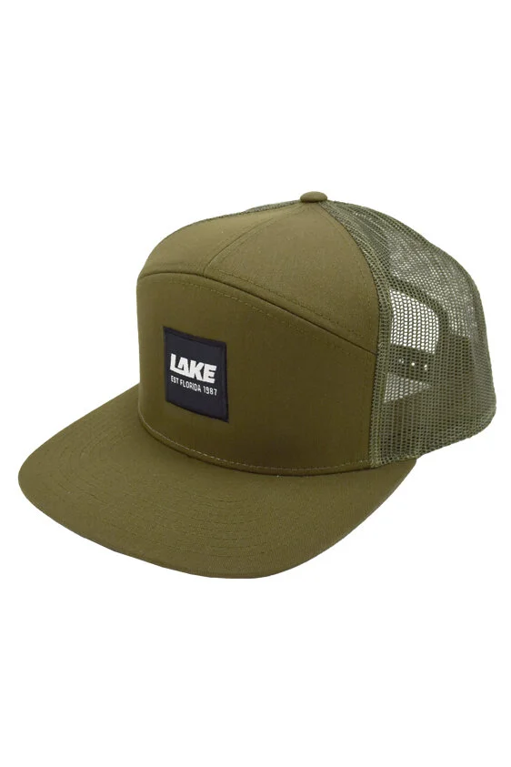 LAKE 7 Panel Snapback - Green — Lake Skateboards